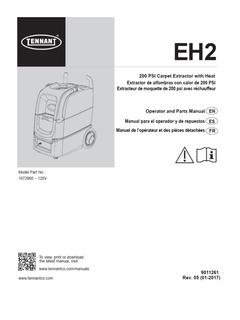 Tennant EH2 Parts Manual | PDF | Pump | Switch