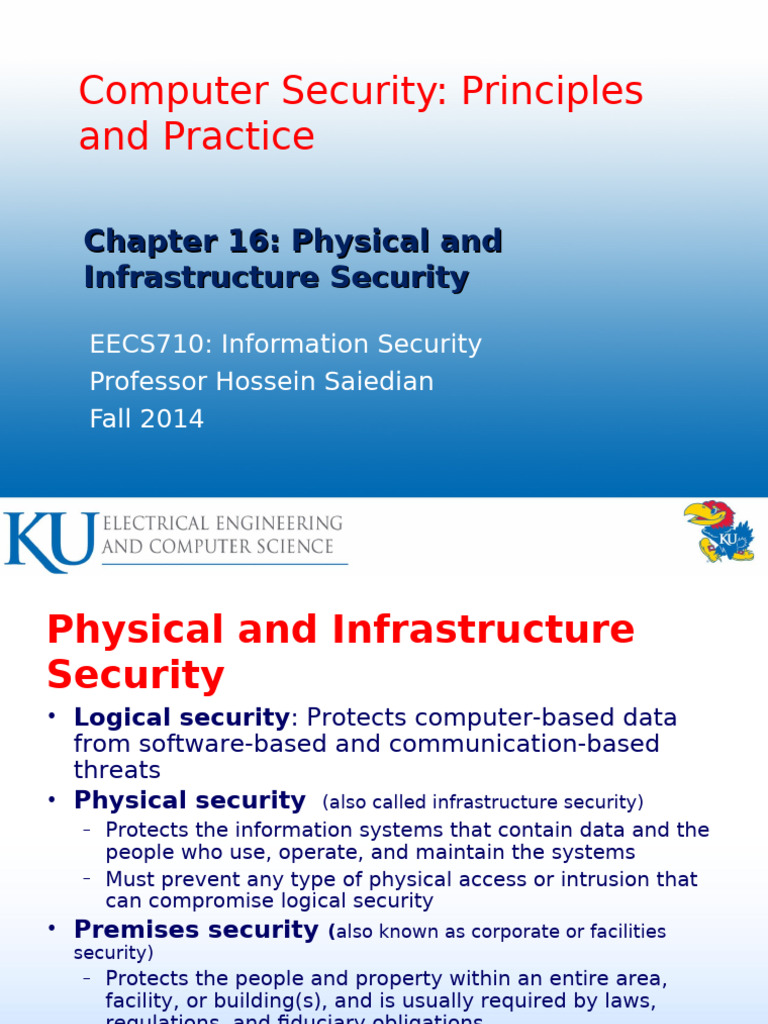 Physical Infrastructure Security Overview | PDF | Physical Security ...