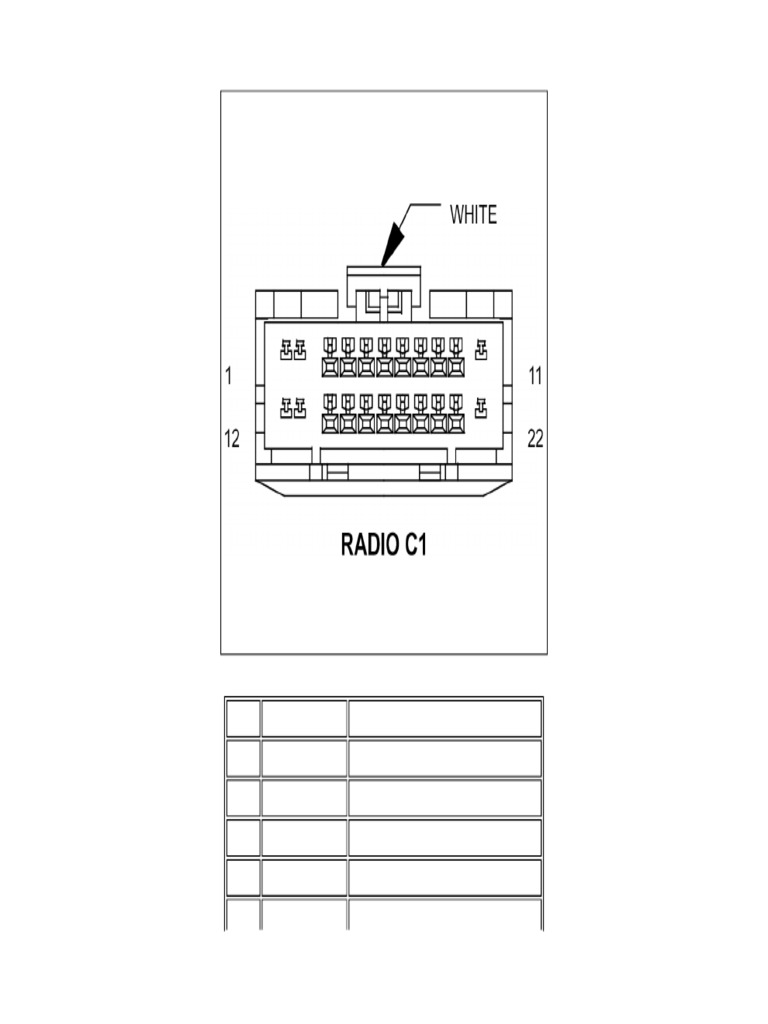 Radio Pin Charts and Locations | PDF | Electronics | Electrical Engineering