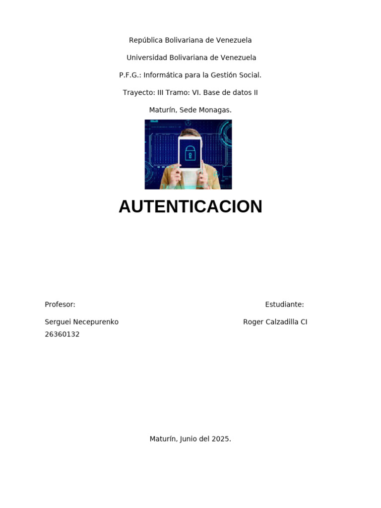 Autenticación y Autorización en Sistemas | PDF | Autenticación ...