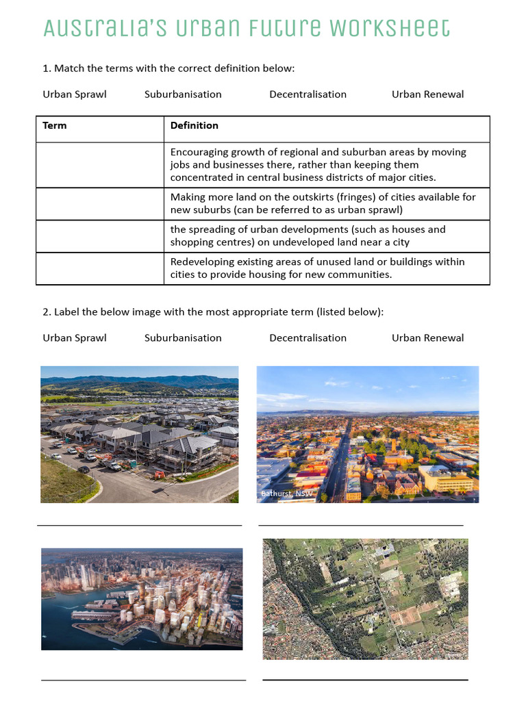 Understanding Urban Sprawl in Australia | PDF | Urban Sprawl | Suburb