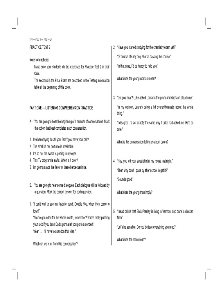 Practicum vs. Practice Test Insights | PDF