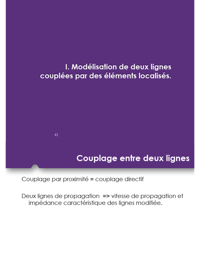 Couplage directif entre lignes couplées | PDF | Ligne de transmission ...