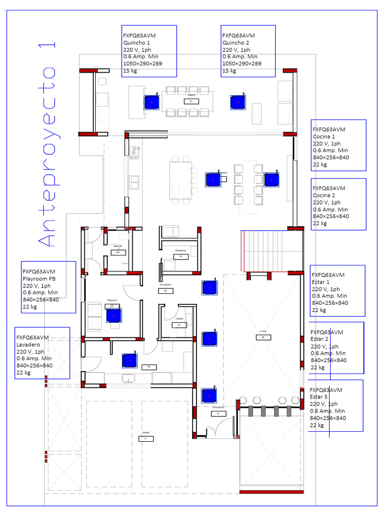 Distribución de Espacios y Equipos | PDF | Habitación | Diseño de ...