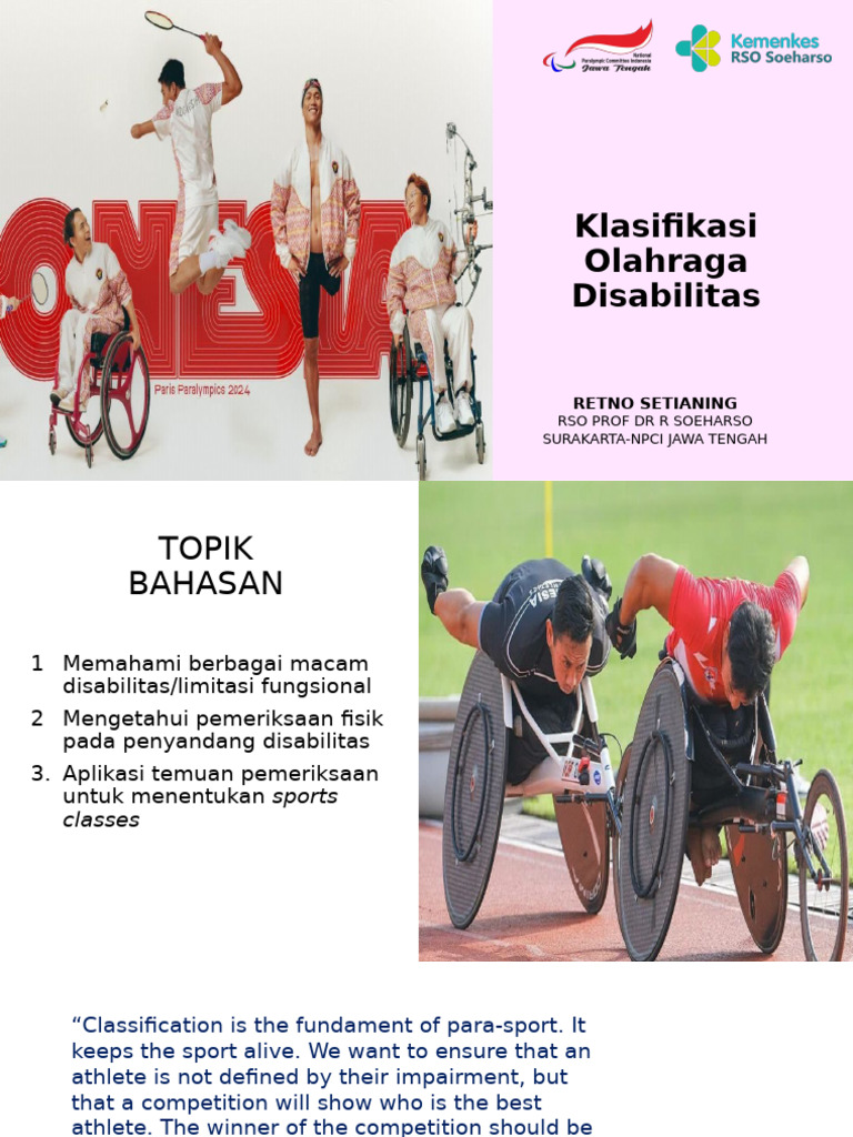 Classification in Para-Sport Explained | PDF | Paralympic Games ...