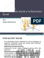 Cap. 5 La Interaccion Social y La Estructura Social