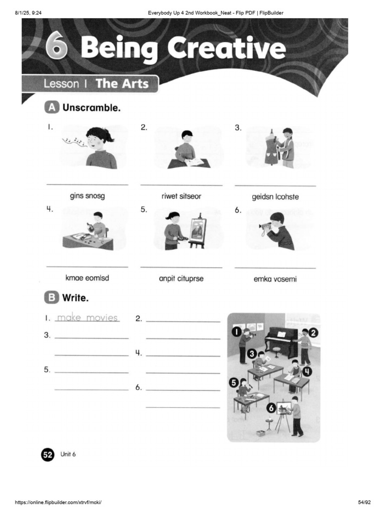 Everybody Up 4 Workbook PDF Flipbook | PDF