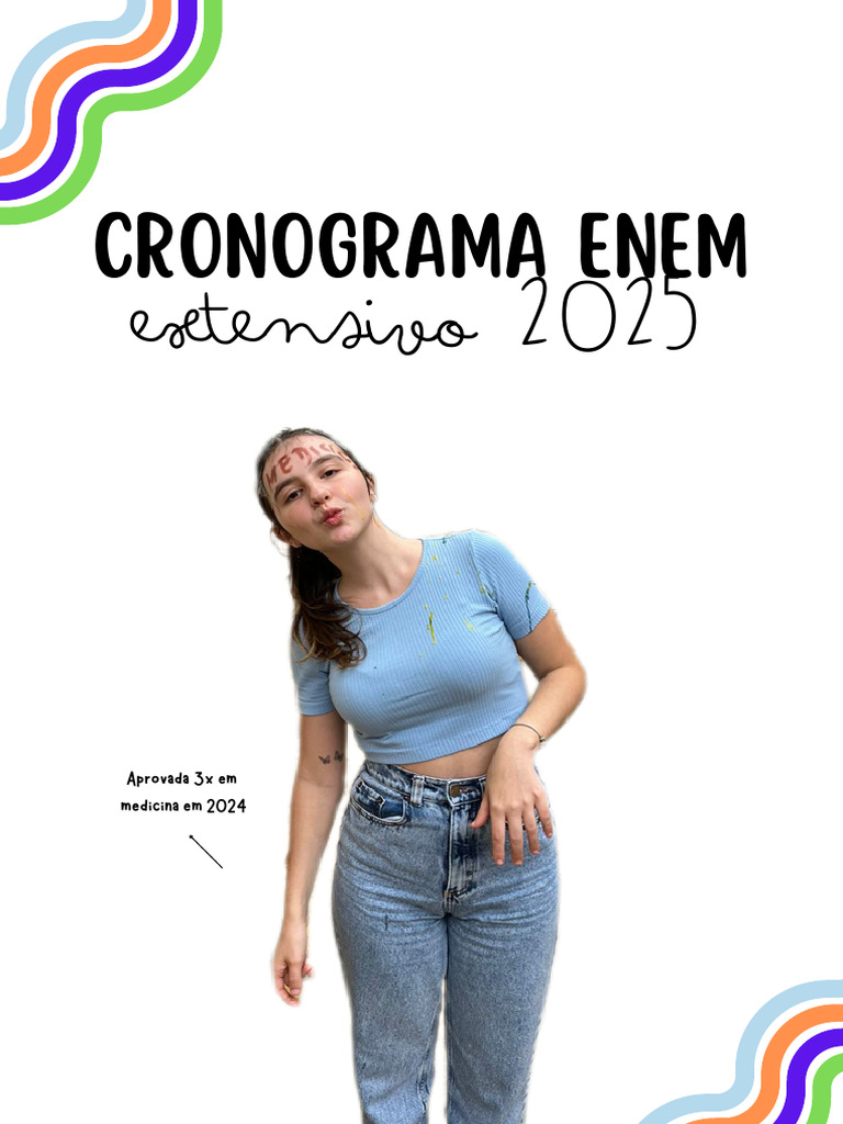 Cronograma de Estudos ENEM 2025 | PDF | Geometria | Matemática