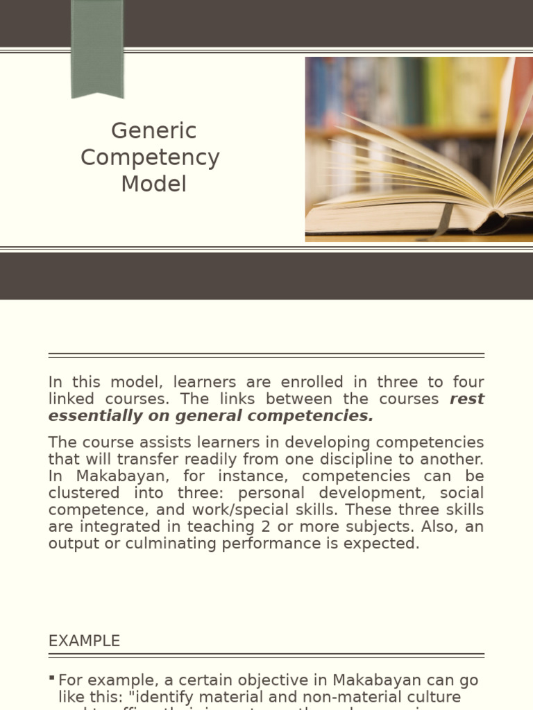 Generic Competency Model Overview | PDF