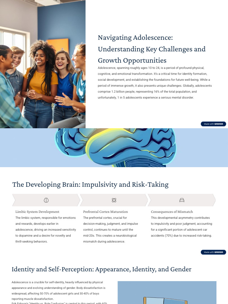 Navigating Adolescent Challenges and Growth | PDF | Adolescence ...