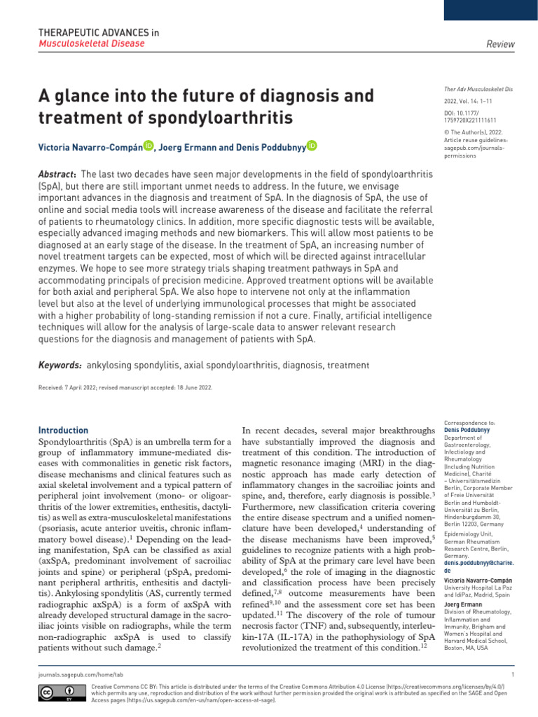 A Glance Into The Future of Diagnosis and Treatment of ...