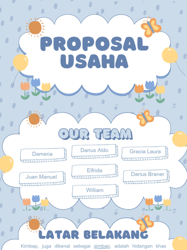 Blue and White Cute Aesthetic Group Project Presentation | PDF