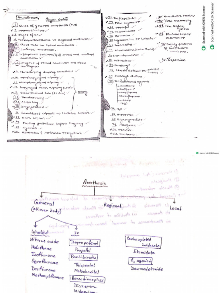 Basic Anaesthesia Notes | PDF