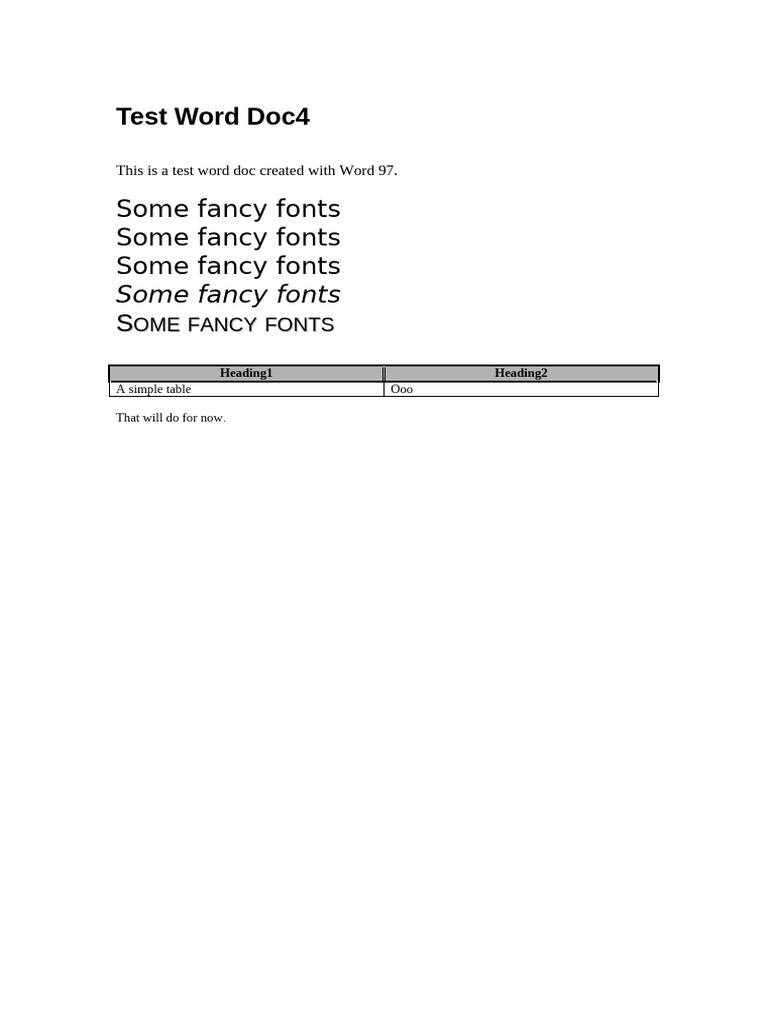 Test Word Doc 5 | PDF