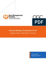 Executive Briefing - ITIL Benefits