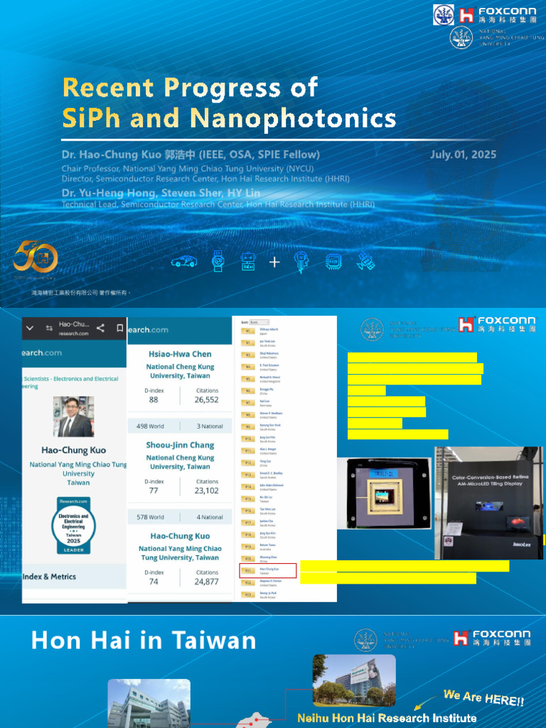 Advances in Silicon Photonics Research | PDF | Integrated Circuit ...
