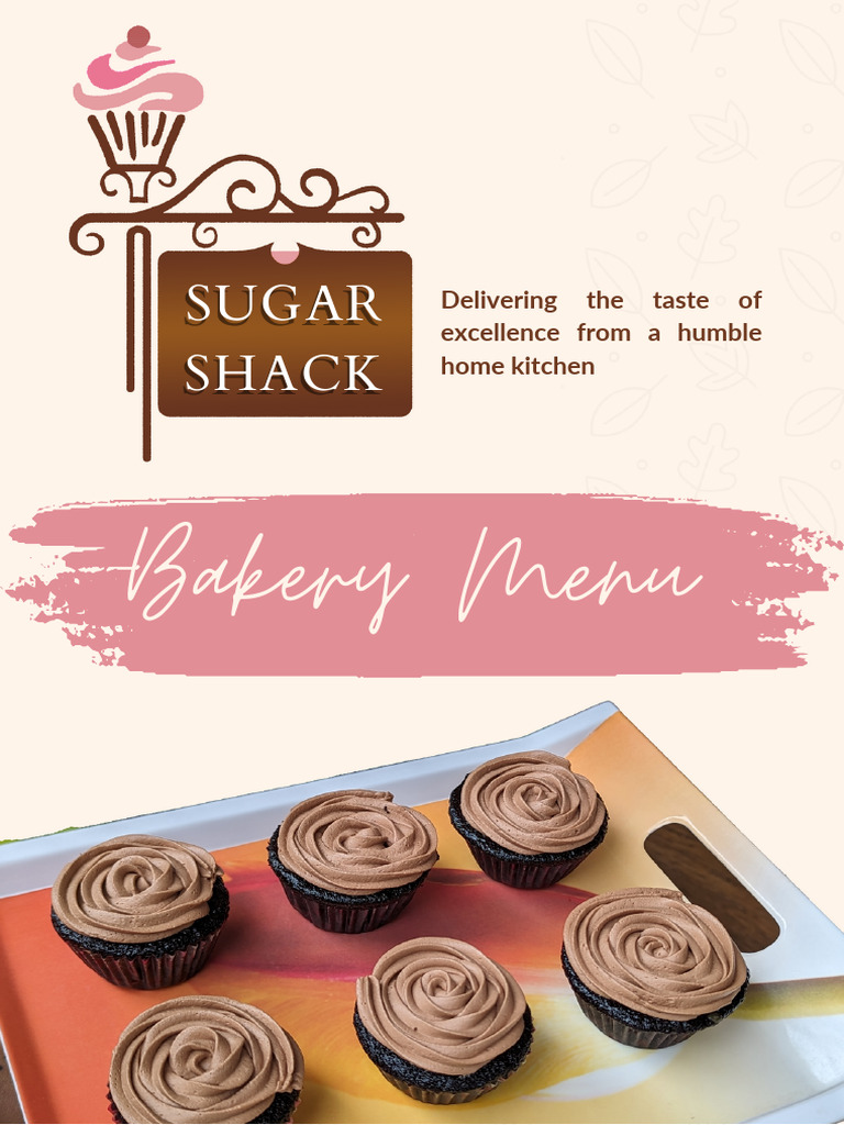 Sugar Shack Bakery Menu Overview | PDF | Cakes | Caramel