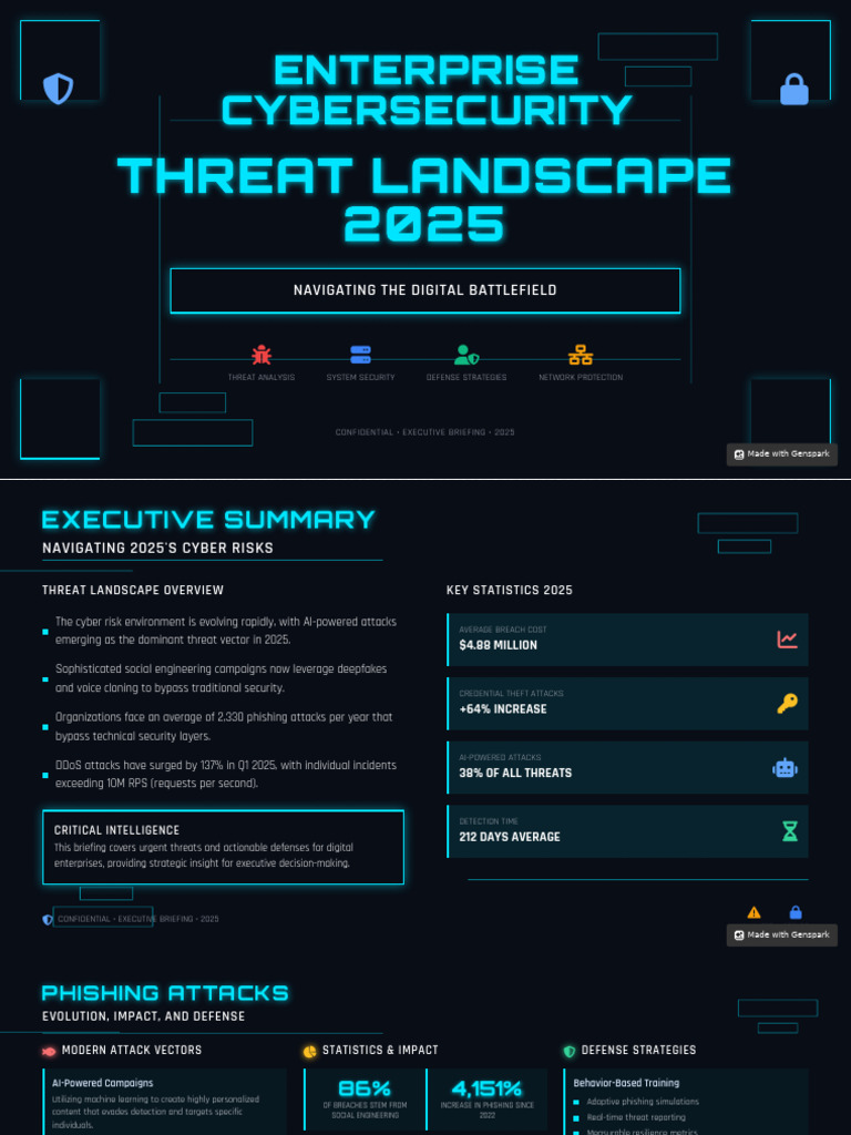 2025 Cybersecurity Threat Briefing | PDF | Password | Phishing