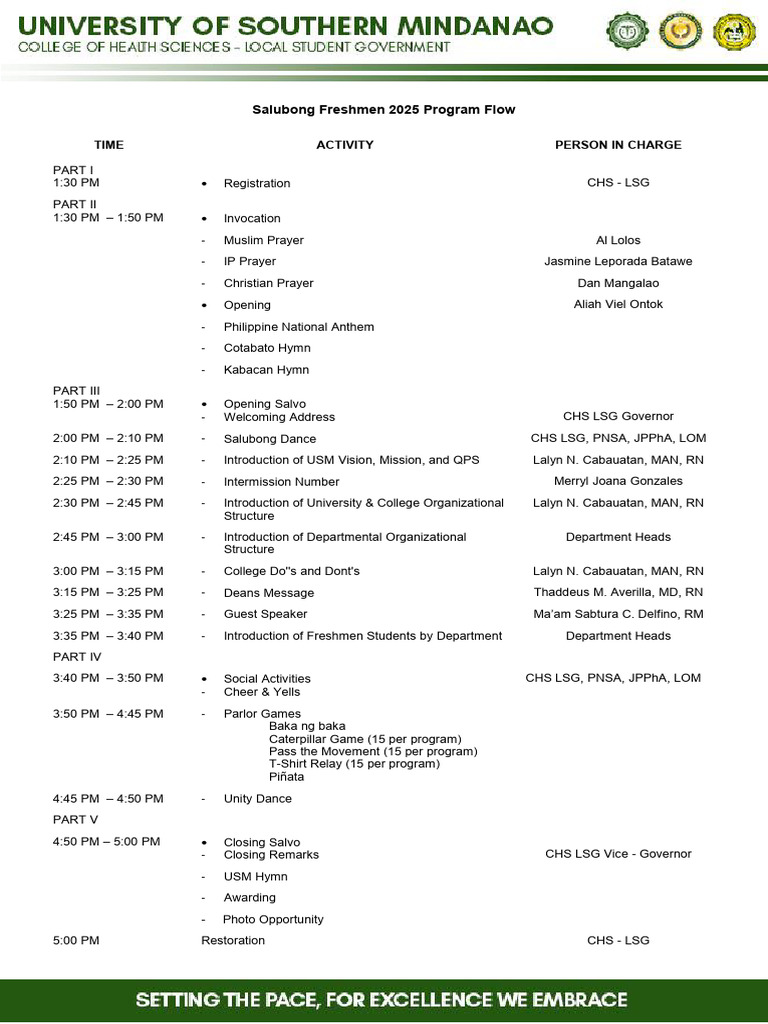 Final Revised Program and Mechanics | PDF