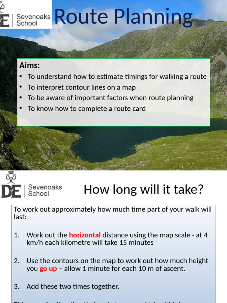 Route Planning for Hiking Expeditions | PDF | Contour Line | Slope