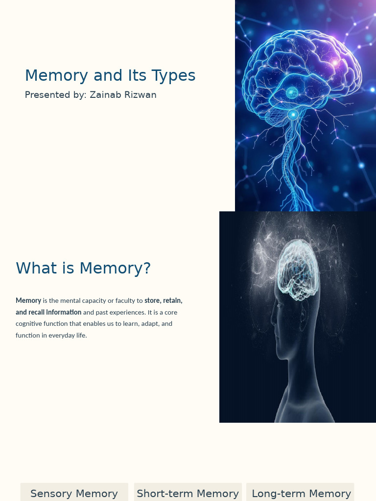 Zainab Rizwan Memory | PDF | Memory | Information