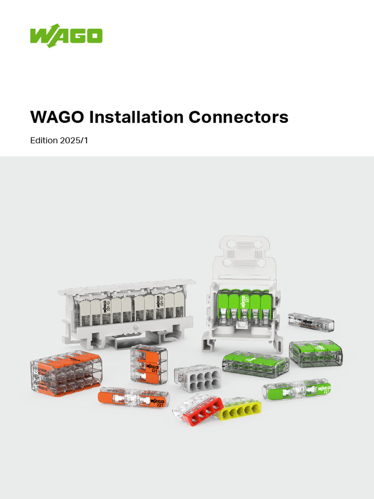 WAGO Installation Connectors 2025 Edition | PDF | Electrical Connector ...