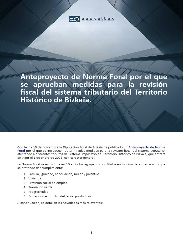 Medidas IRPF Bizkaia 2025 | PDF | Impuestos | Impuesto sobre la renta