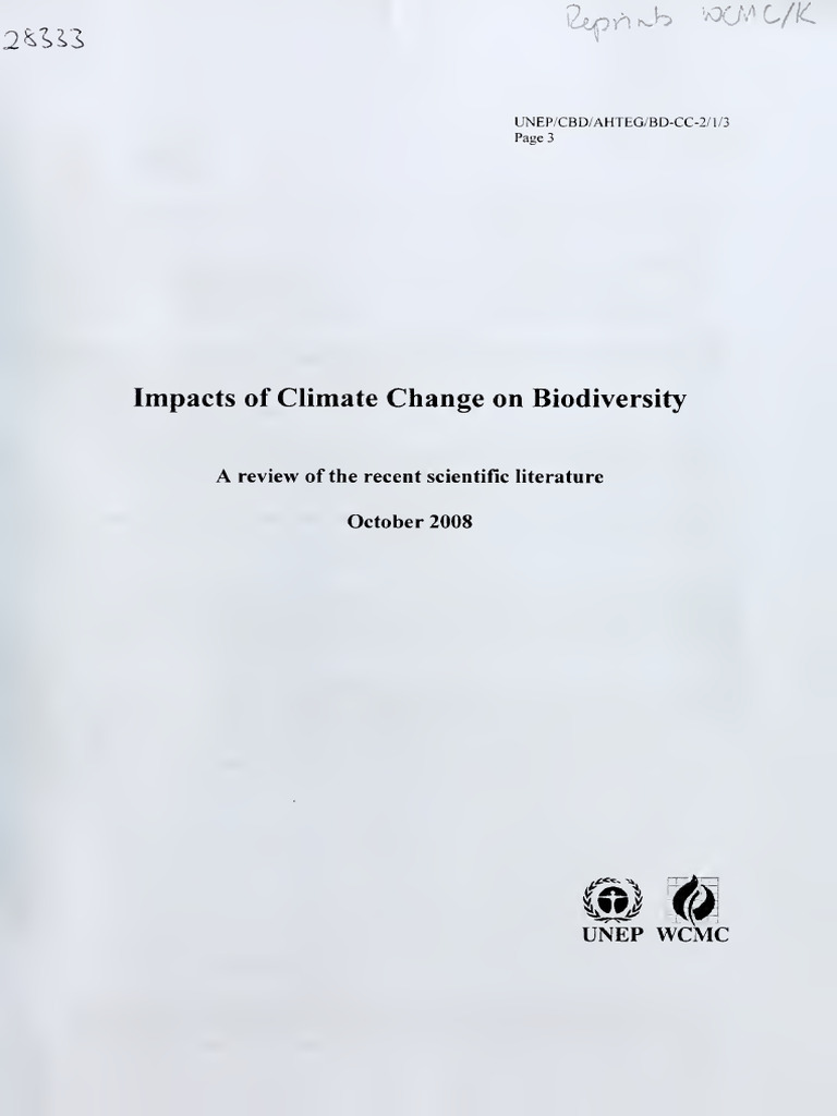 Climate Change's Impact on Biodiversity | PDF | Climate Change | Grassland