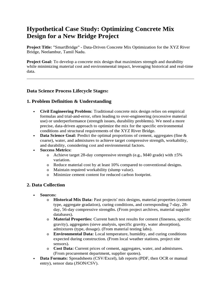 Data-Driven Concrete Mix Optimization | PDF | Concrete | Dependent And ...
