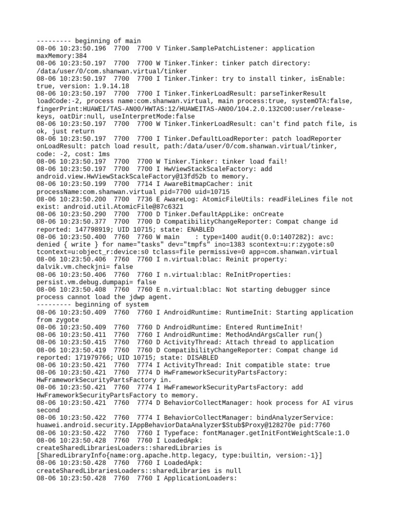 Tinker Patch Load Fail Log Analysis | PDF | Computer Science | Computing