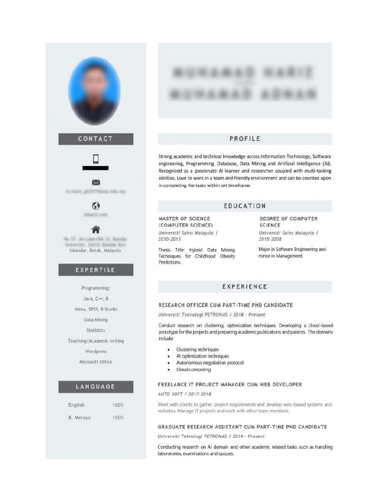 Contoh Resume | PDF