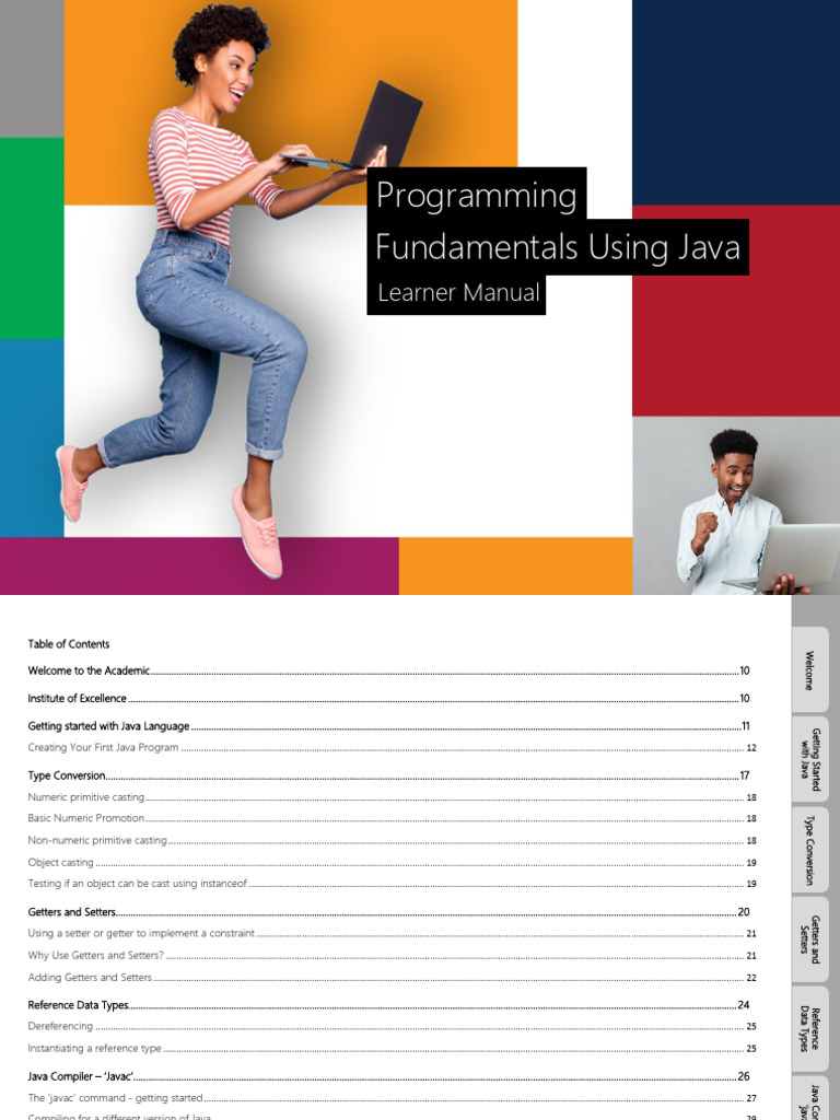Java Programming Fundamentals Manual | PDF | String (Computer Science ...