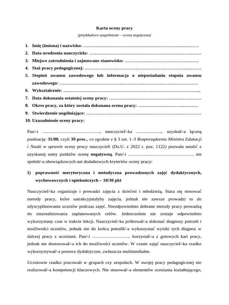 karta-oceny-pracy-nauczyciela-ocena-negatywna-pdf