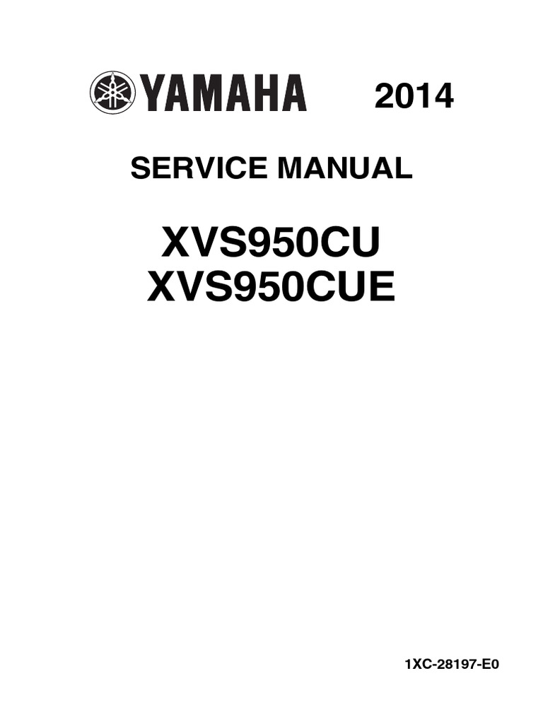 YAMAHA BOLT 950 XVS950CU-A サービスマニュアル 2014 Yamaha Bolt Service Manual | PDF | Anti Lock Braking System