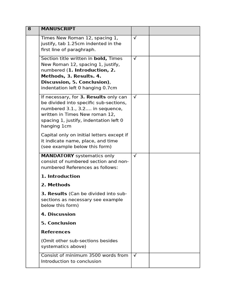Manuscript Formatting Guidelines | PDF