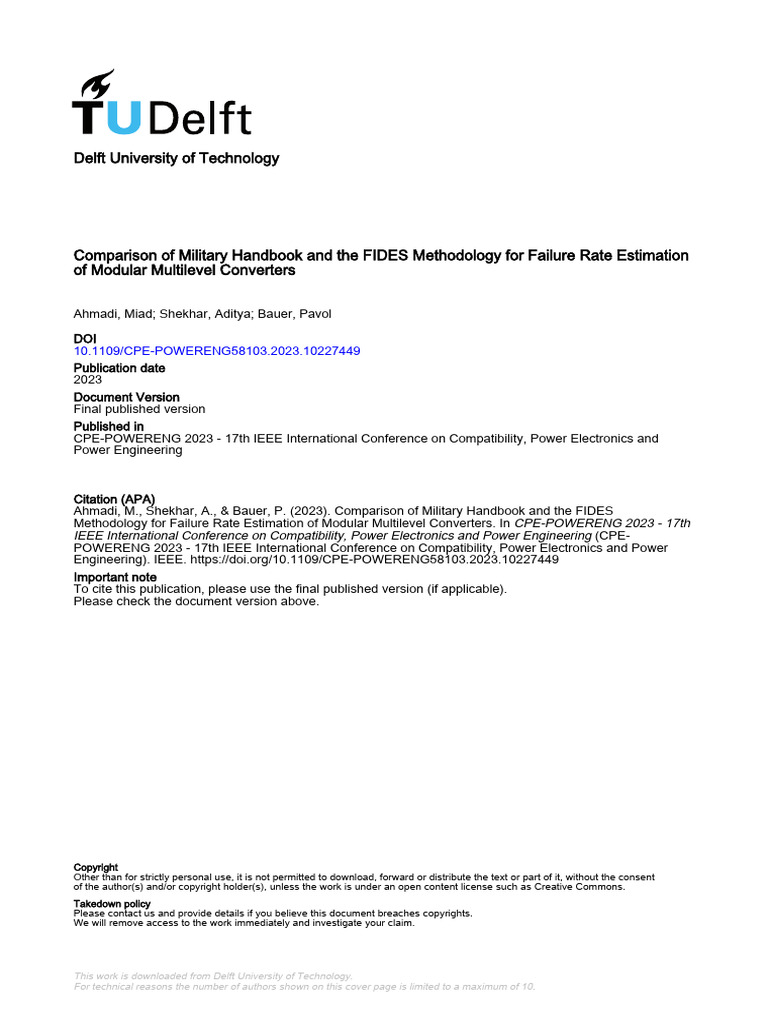 Military vs FIDES: MMC Failure Rate Analysis | PDF | Reliability ...