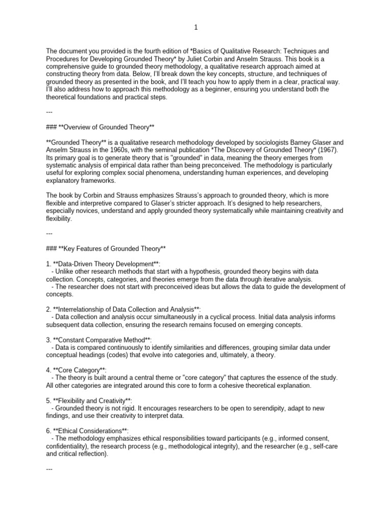Grounded Theory in Qualitative Research | PDF | Cognition | Behavioural ...
