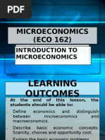 ECO 162-Introduction To Micro Economic