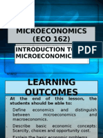 ECO 162-Introduction To Micro Economic