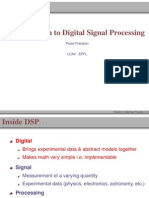 Introduction To Digital Signal Processing: Paolo Prandoni