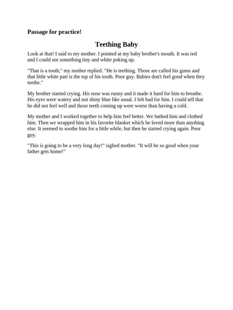 Teething Troubles in Infants | PDF