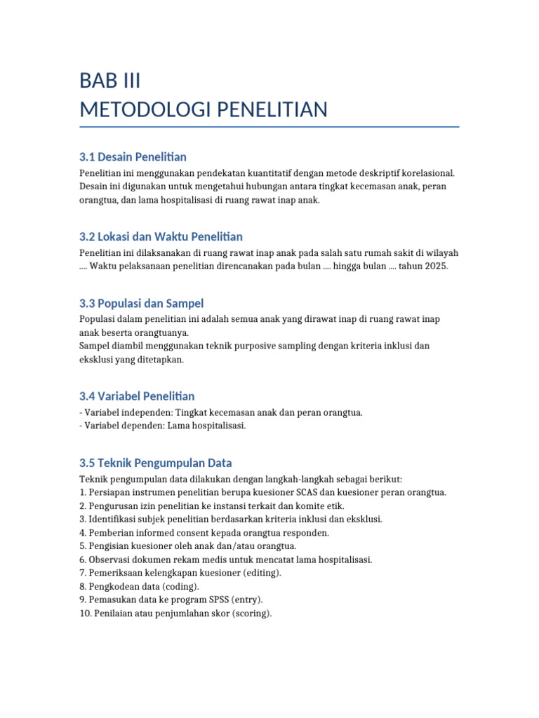 BAB III Metode Penelitian | PDF