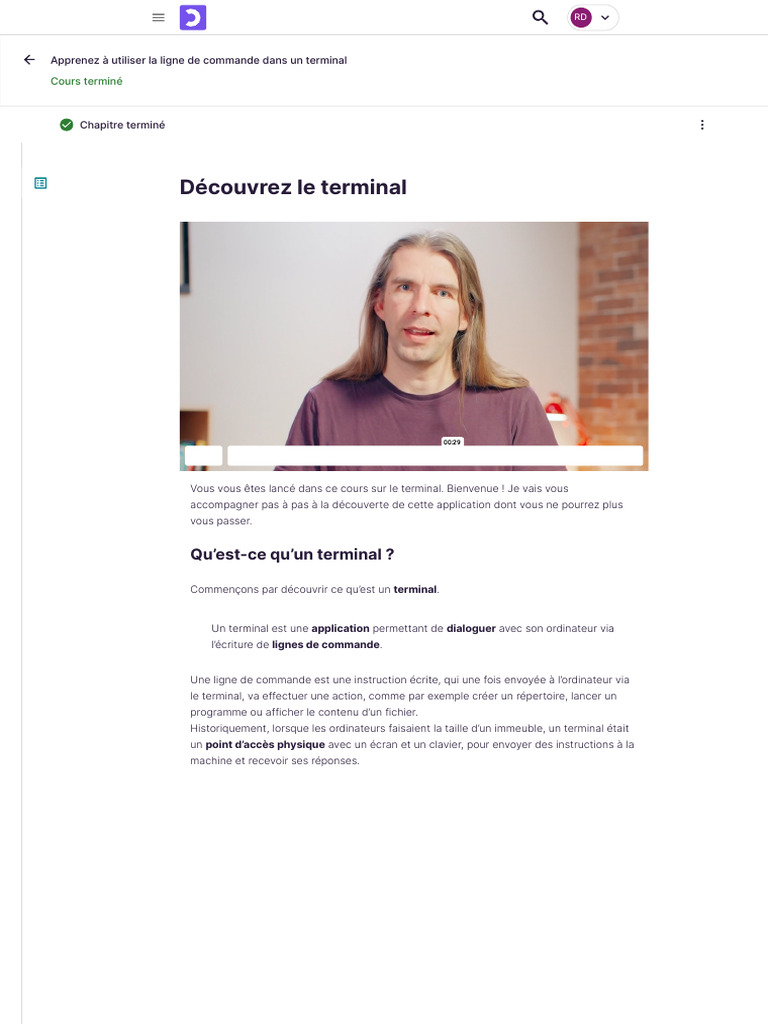 Introduction au terminal Linux | PDF | Interface en ligne de commande ...