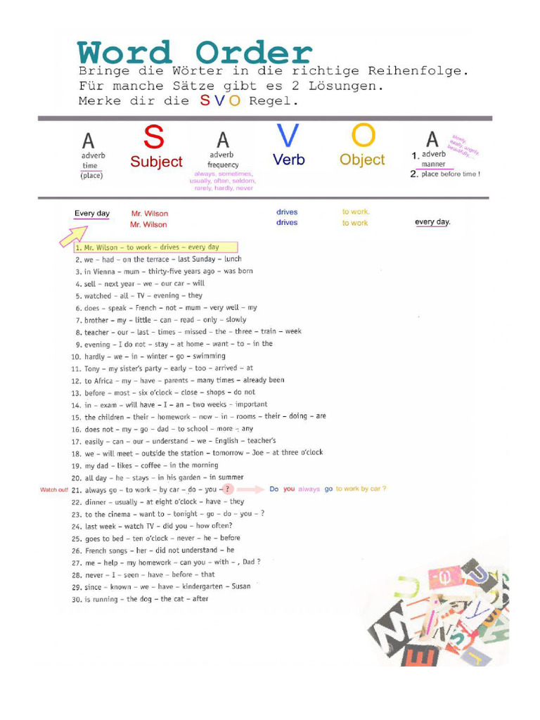 Sentence Structure | PDF