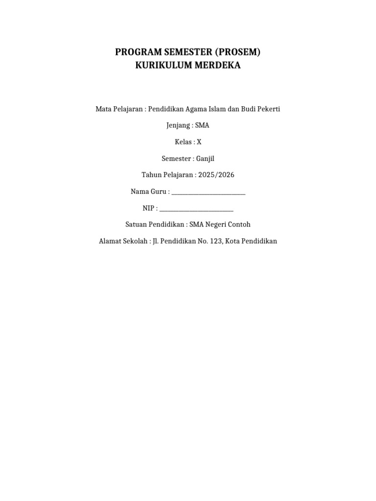 Cover Prosem Pendidikan Agama Islam | PDF