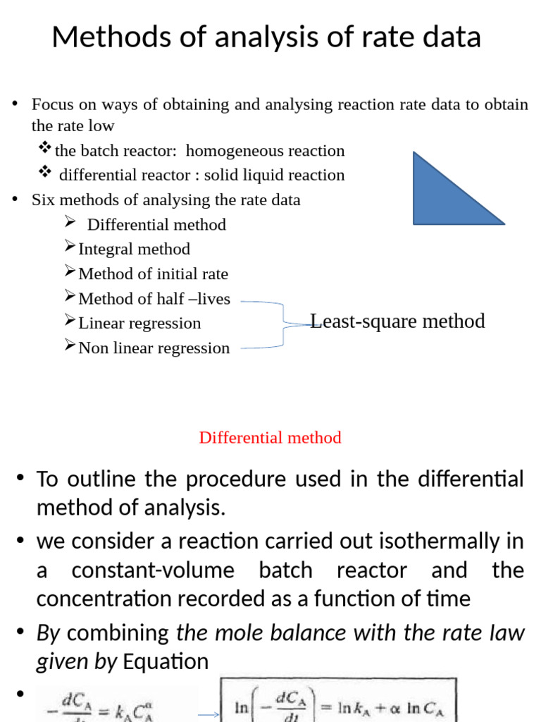 Analyzing Reaction Rate Data Methods | PDF | Derivative | Differential ...