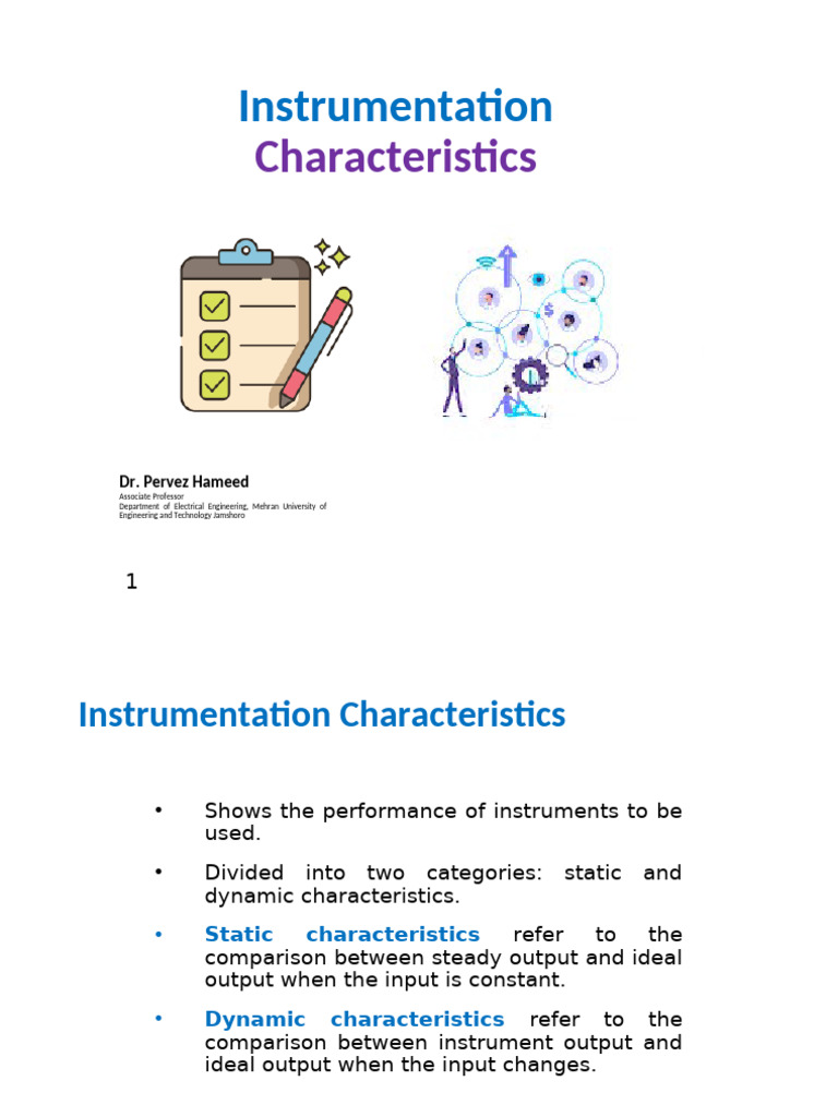 Instrumentation Characteristics Overview | PDF | Accuracy And Precision ...