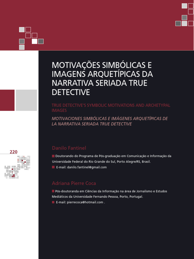 Imagens Simbólicas em True Detective | PDF | Arquétipo | Imaginação