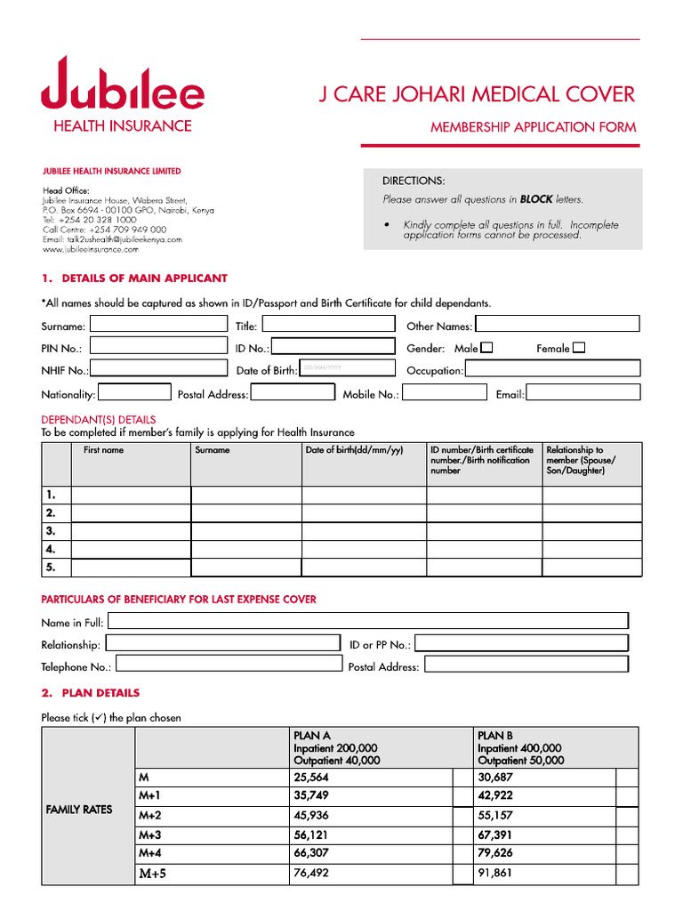 Exl Valucare Family Rates Overview | PDF