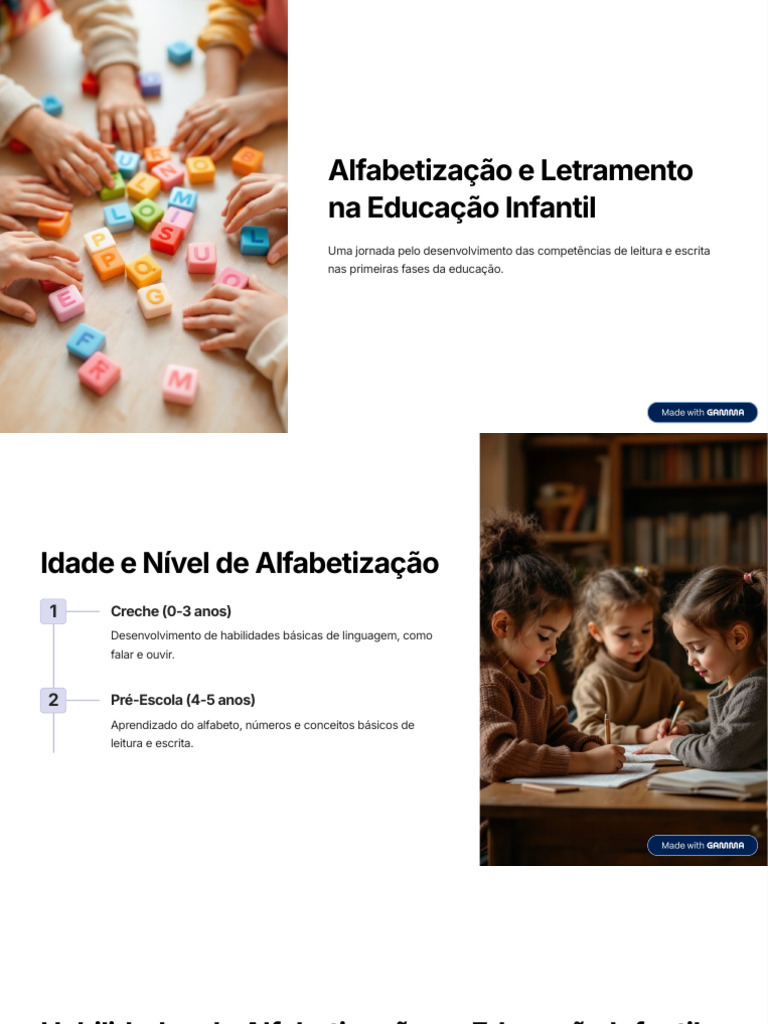 Alfabetização e Letramento na Infância | PDF | Alfabetização | Escrita
